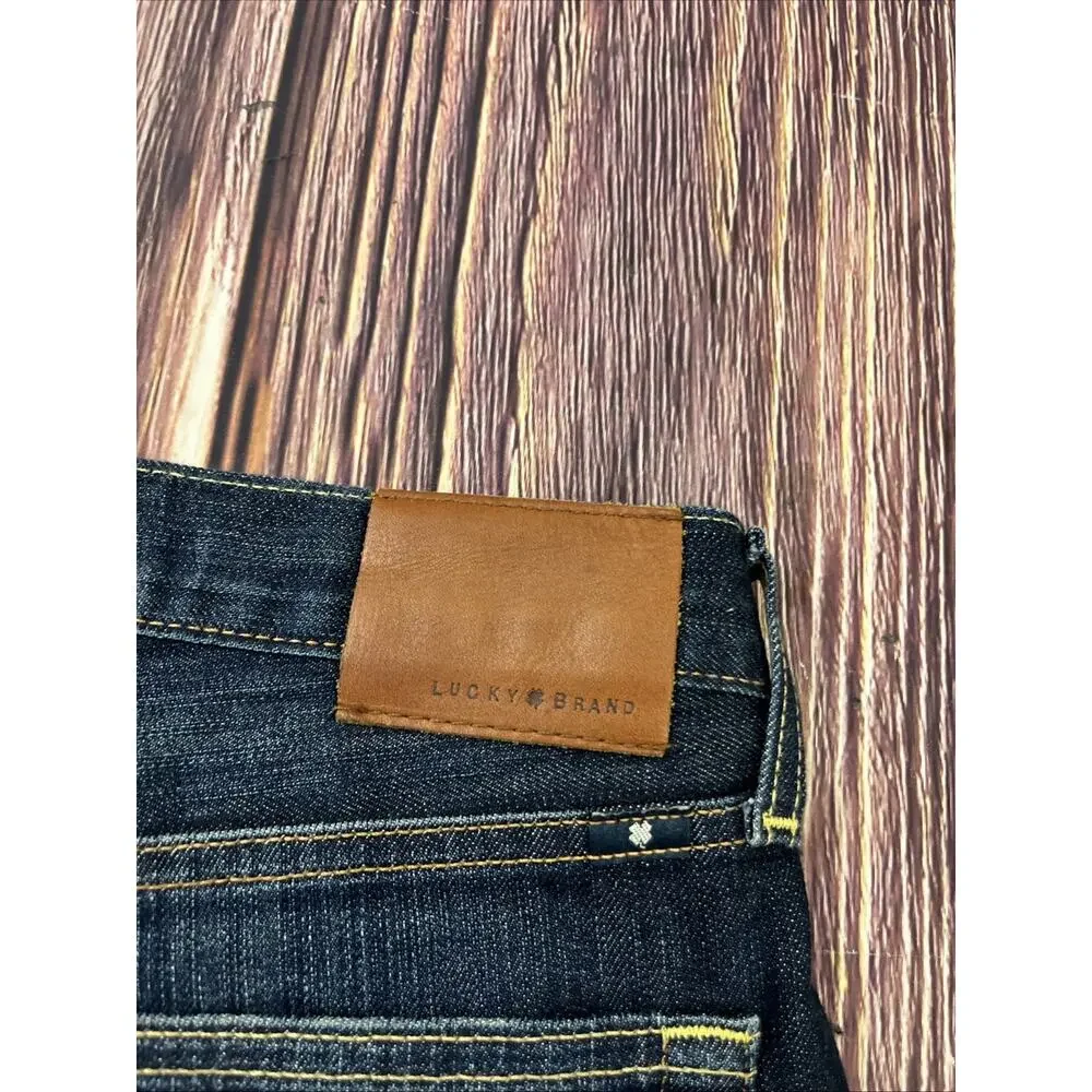 NWOT Lucky Brand 121 Slim Dark Jeans Mens Size 34x32 (Measures 36x32) Stretch